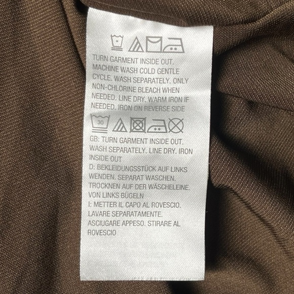 BOB MACKIE Wearable Art Brown Green Orange Floral Print Tunic Top Womens Size 2X - Picture 7 of 8